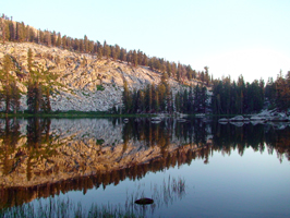 nice reflection off weaver lake