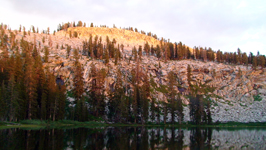weaver lake at sunset